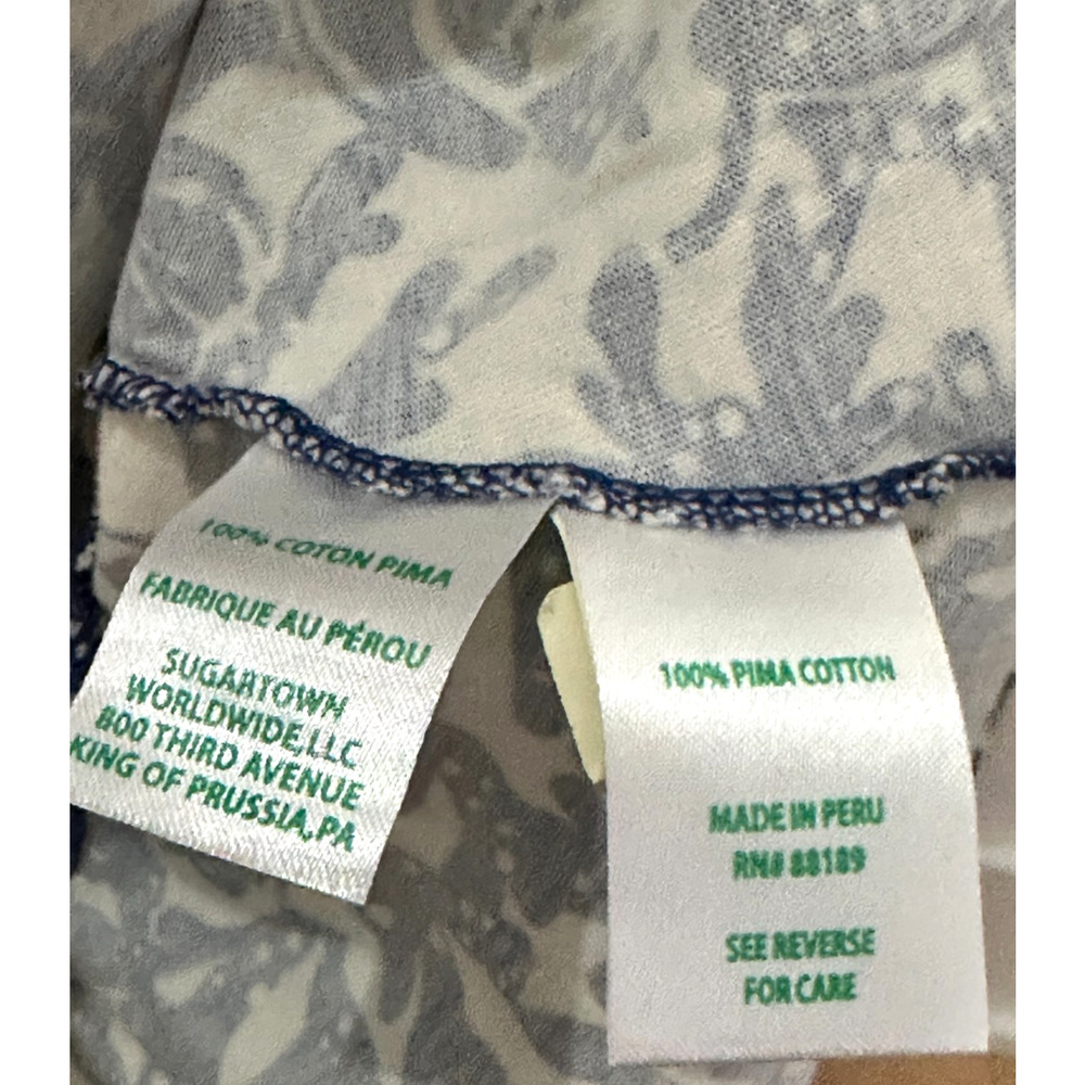 Lilly Pulitzer Blue White Pima Cotton Lobster Print Flounce Dress XXL Pockets - Picture 8 of 8